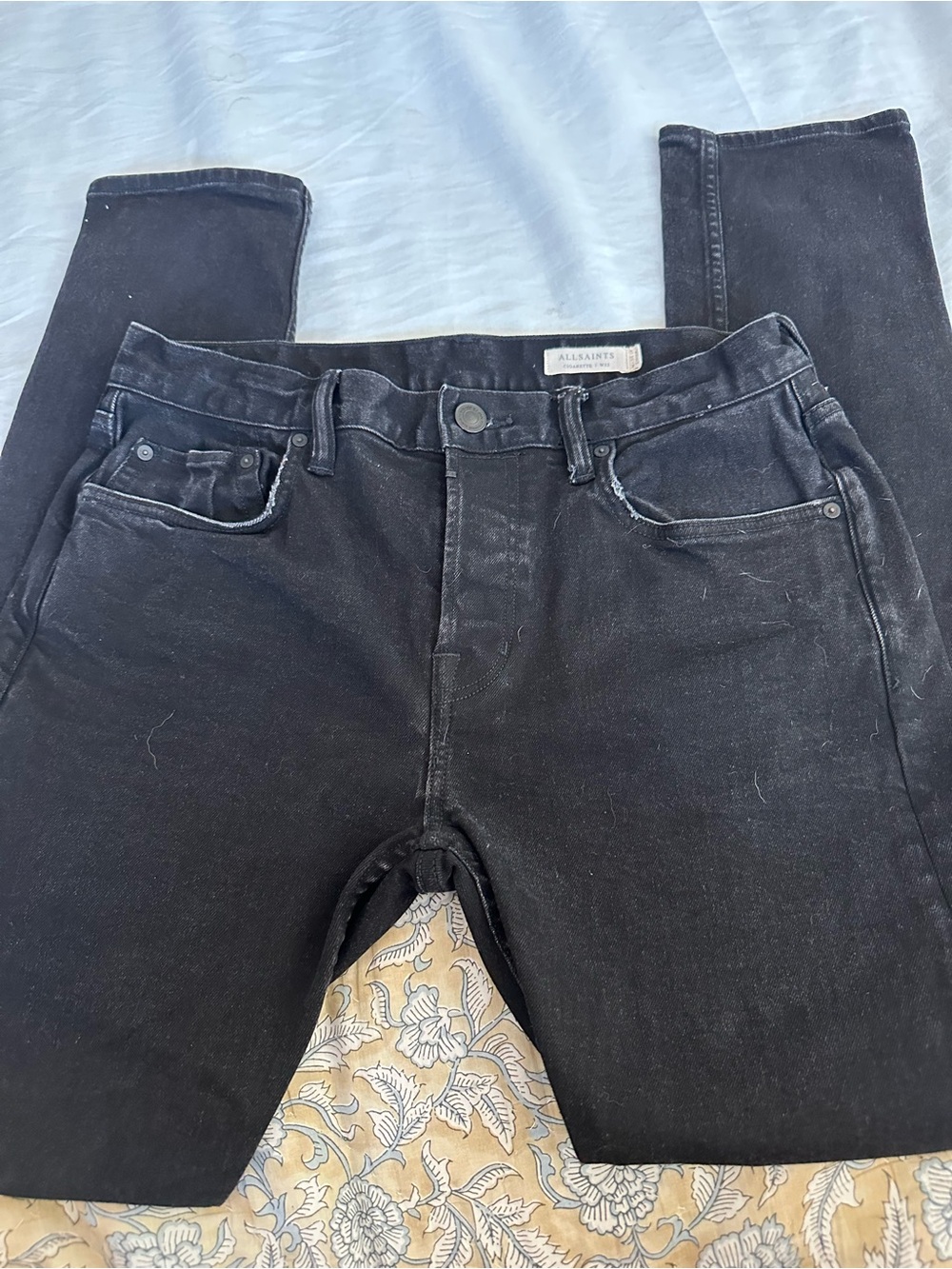 AllSaints Men’s Black Skinny Jeans